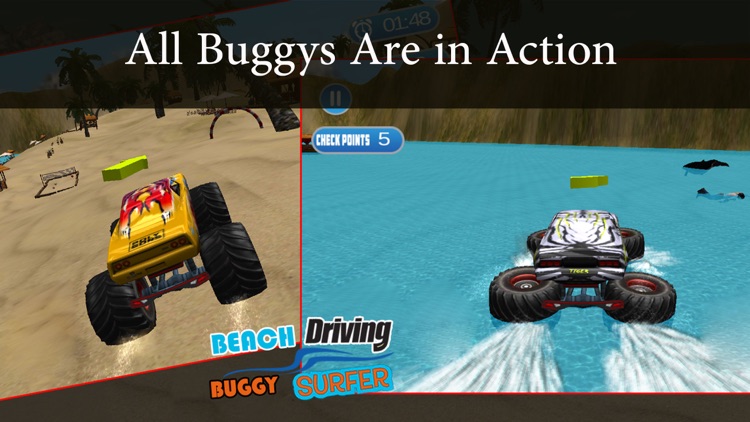 Beach Driving Buggy Water Surfer : Simulation screenshot-3