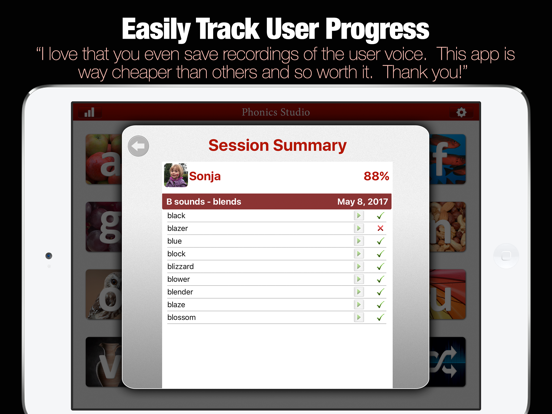 Articulation Cards iPad screenshot 5 - Education app