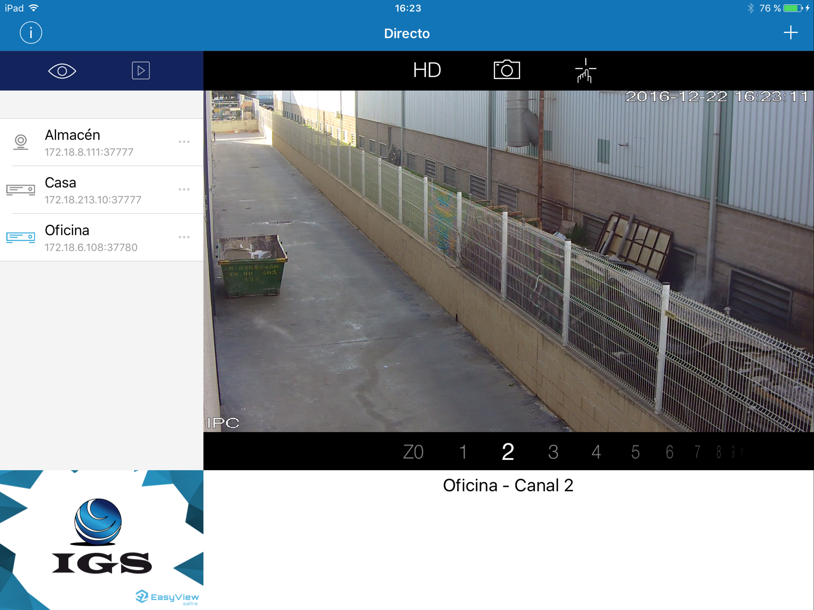 IGS Seguridad EasyView screenshot 7