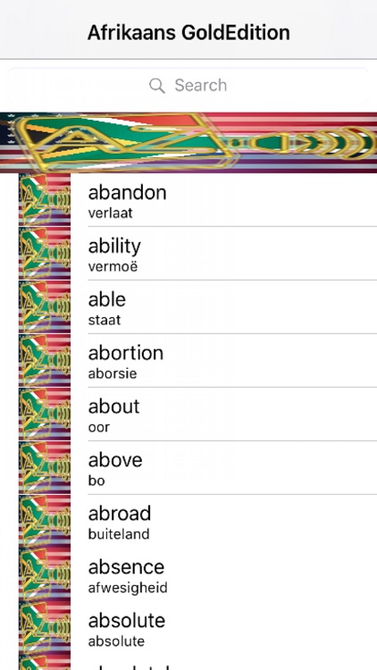 Afrikaans Dictionary GoldEdition