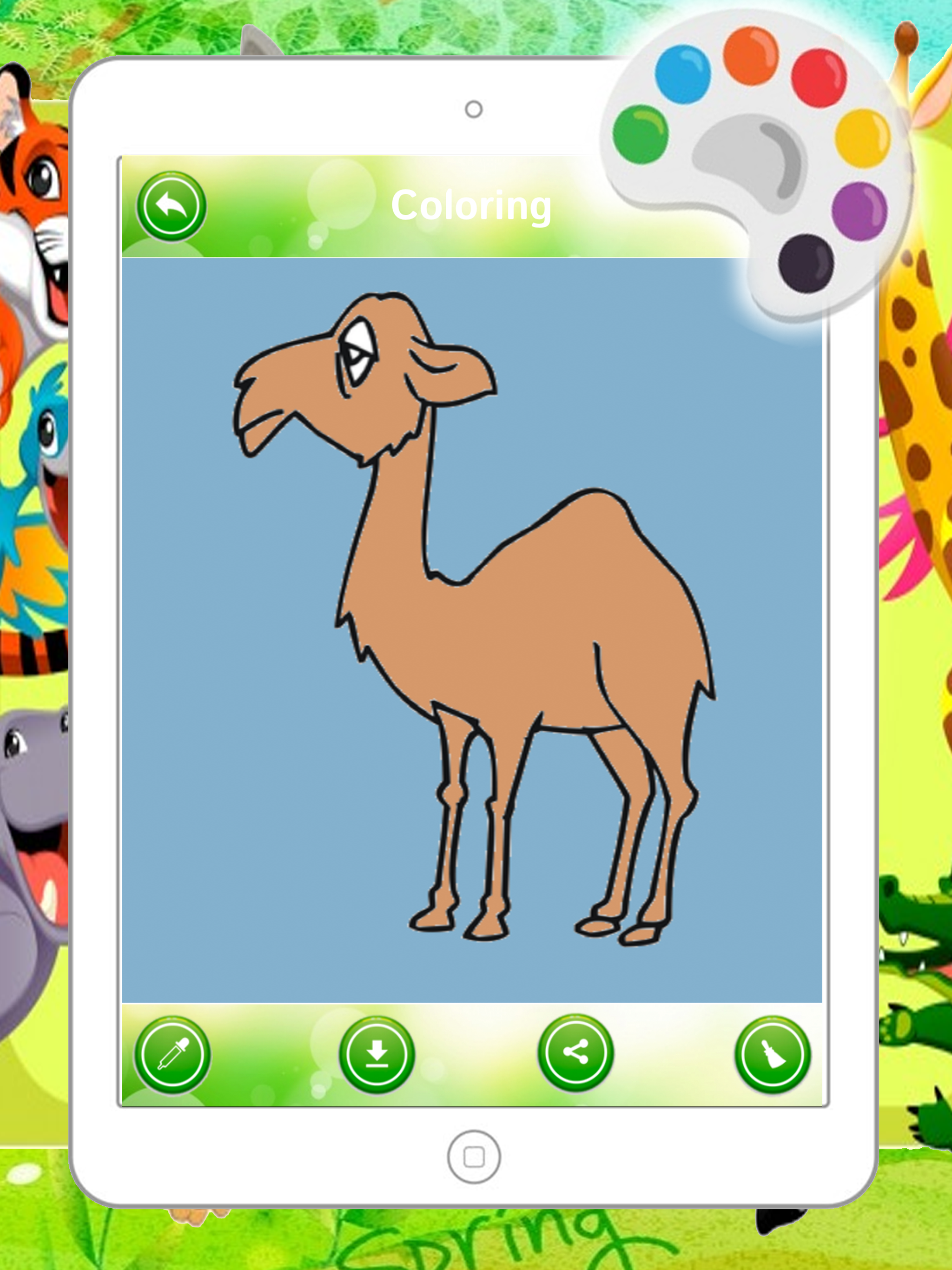 Funny Animal Coloring Paint Kids Game