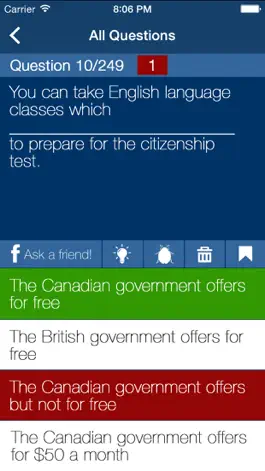 Game screenshot Canadian Citizenship Exam Prep hack