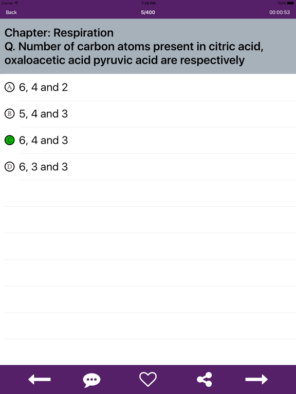 Biology Quiz Test iPad screenshot