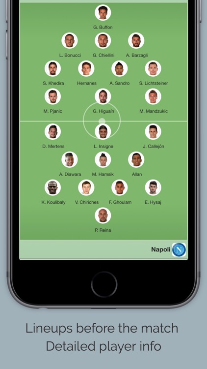 Live Scores for Napoli