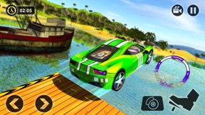 Floating Water Car Driving - Beach Surfing Racing screenshot