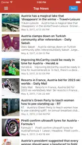 Austria News in English & Austrian Radio screenshot #1 for iPhone