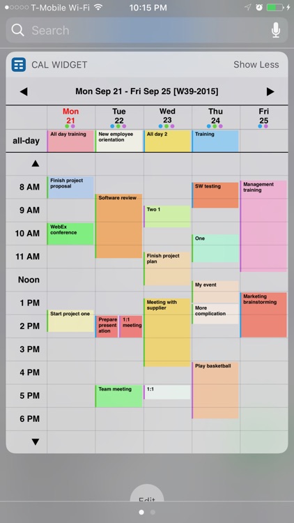 Week Calendar Widget Pro screenshot-0