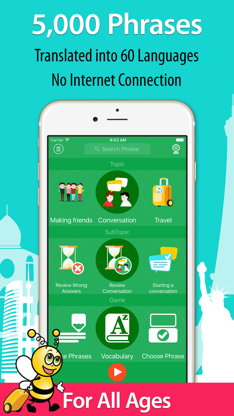 5000 Phrases - Learn Bulgarian Phrasebook Offline screenshot 1