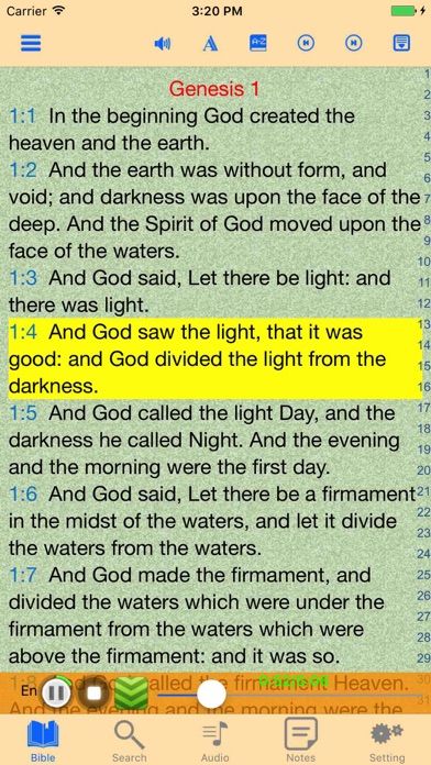 King James Version Bible Audio offline Scriptures Screenshot
