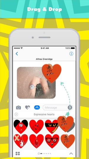 Expressive hearts贴纸，设计：Alade Expressions(圖3)-速報App