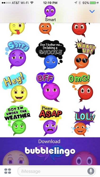 Bubblelingo Emoji Speech Bubbles