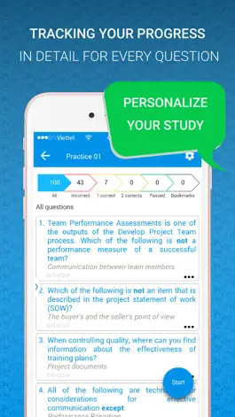 Game screenshot PMP Practice test apk