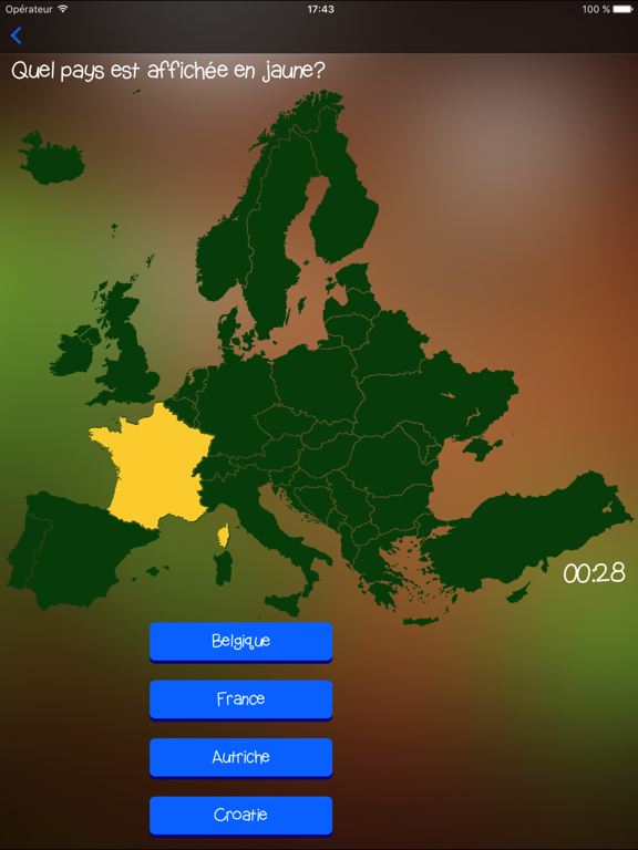 Screenshot #4 pour TopoTrainer Europe - Géographie pour tout le monde