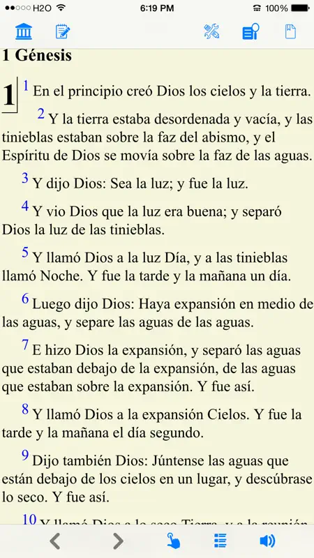 Santa Biblia Version Reina Valera (con audio) screenshot 1 of 5