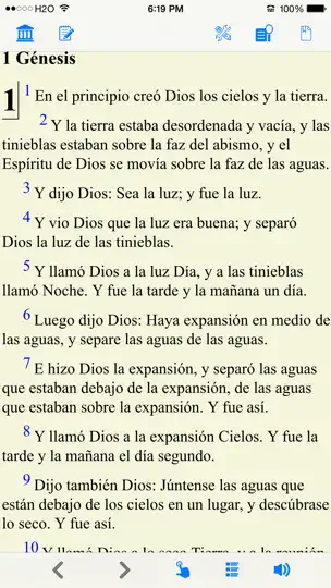 Скриншот Santa Biblia Version Reina Valera (con Audio) на iPhone 1