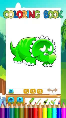 Game screenshot Dinosaur Coloring Book Kids Learn Drawing,Painting mod apk