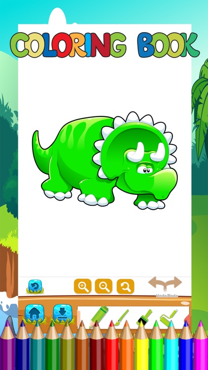 Dinosaur Coloring Book Kids Learn Drawing,Painting