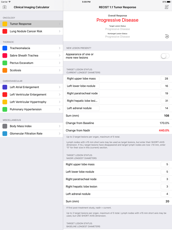 Screenshot #4 pour Clinical Imaging Calculator