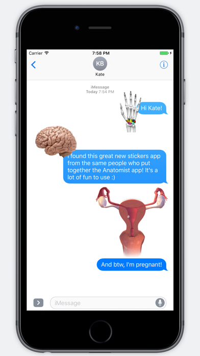 Screenshot #1 pour Anatomy Stickers