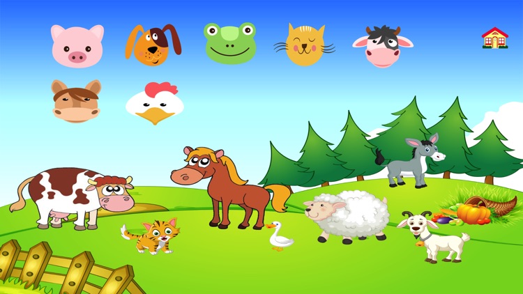 Bubble Farm: kid farm game of funny animal sounds