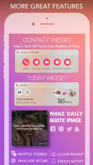 Capture d'écran de Love.ly - Track/Manage Relationship For Couple sur iPhone 5