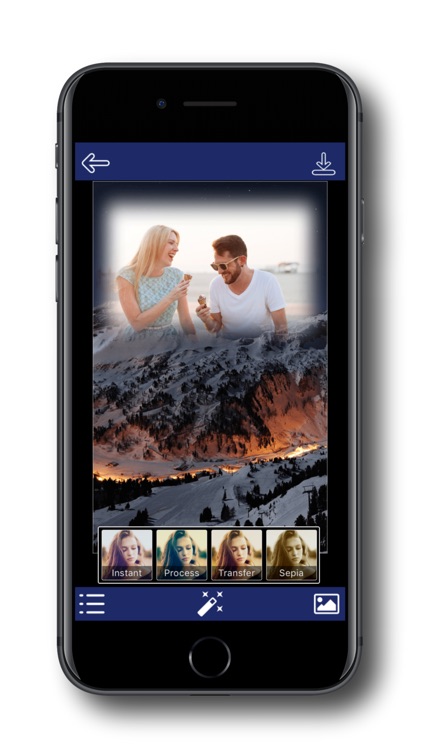 Snowfall Photo Frame