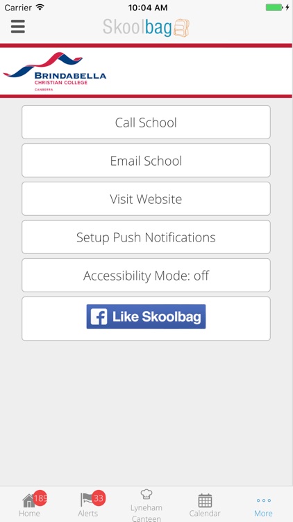 Brindabella Christian College - Skoolbag