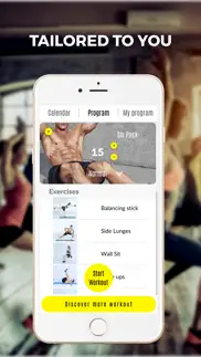 abs 101 fitness - daily personal workout trainer iphone screenshot 4