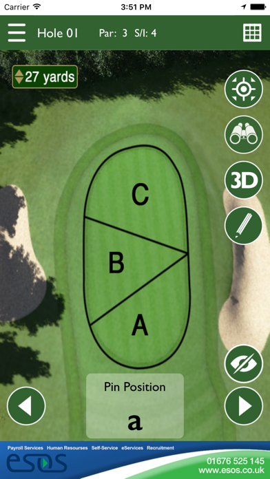 Whitefields Golf Club iPhone screenshot