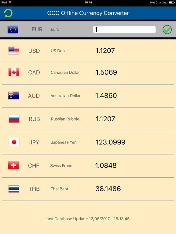Screenshot #4 pour OCC - Offline Currency Converter - Lite