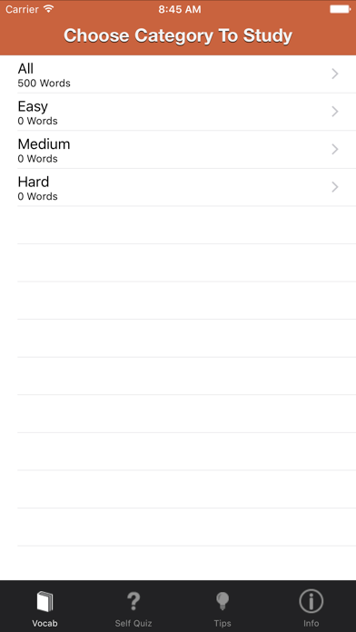 Screenshot #1 pour SAT Vocab by Davidson Tutoring