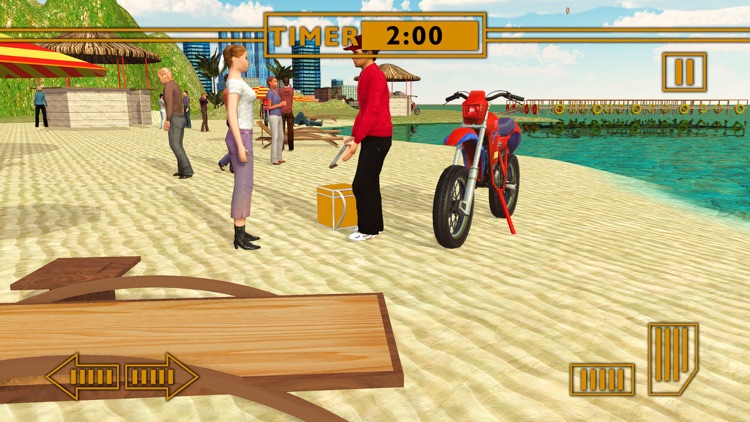 Water Surfer Fast Food Bike Delivery & 3D Sim screenshot-4