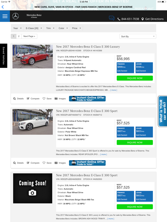 Mercedes-Benz of Boerne iPad screenshot 4 - Shopping app