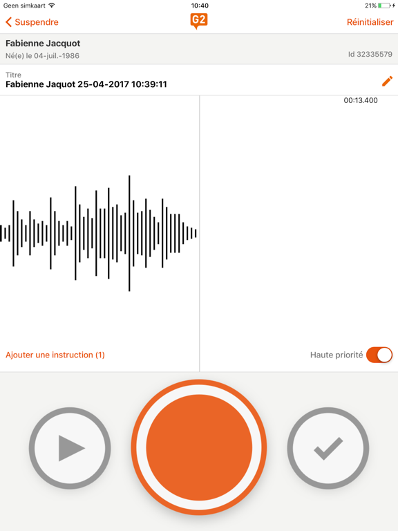 Screenshot #6 pour G2 Mobile – Digital Dictation