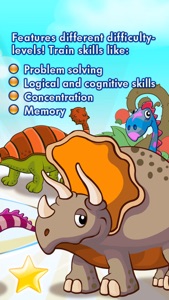 Dinosaurs walking with fun HD jigsaw puzzle game screenshot #5 for iPhone