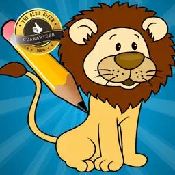 Zoo Animals Coloring Book Educational Toddler Game app icon