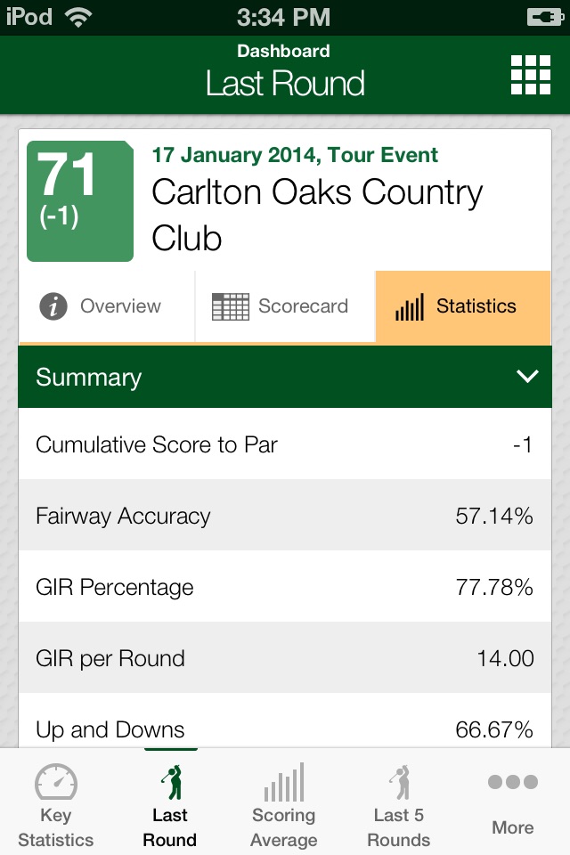 Golf Stats screenshot 3