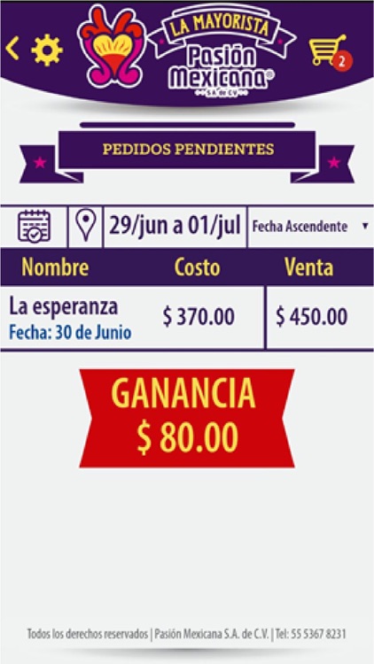 Pasión Mexicana Comercializador