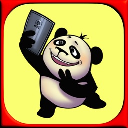 Funny Panda - Cute and Cool stickers for pictures