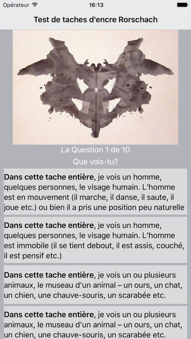 Screenshot #2 pour Inkblot Rorschach Test