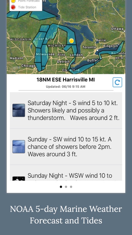 Fishing Weather - NOAA Wave, Tide & Wind Forecast