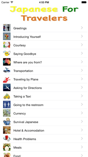 Pocket Japanese Phrases For Travelers Pro(圖1)-速報App