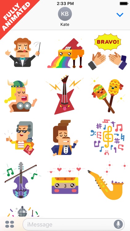 MusicLuv - Animated Music Stickers