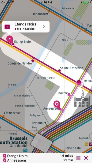 Screenshot #3 pour Bruxelles Rail Map Lite