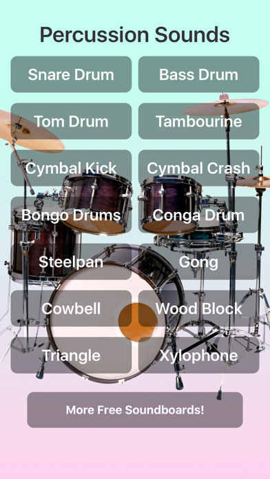 How to cancel & delete Percussion Sounds from iphone & ipad 1