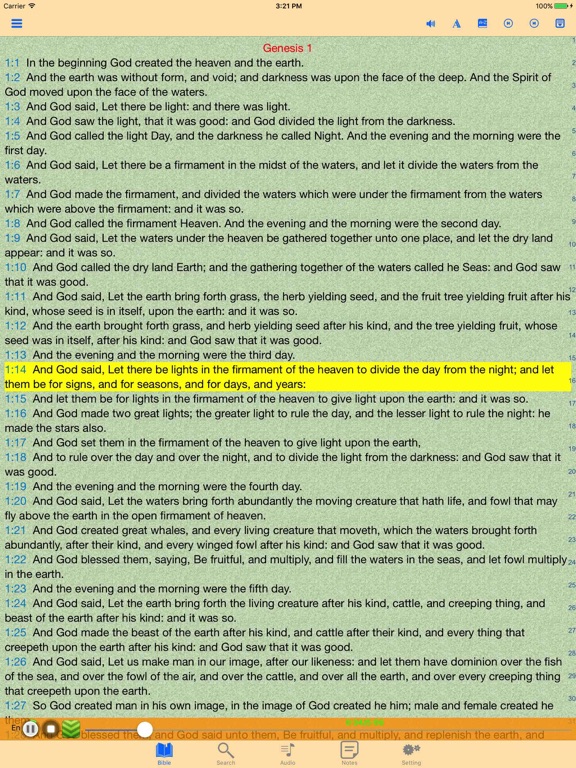 Screenshot #4 pour King James Version - KJV - Holy Bible Audio Book