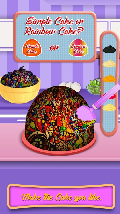 Rainbow Doll Cake Maker-Kids Make Cakes screenshot-3