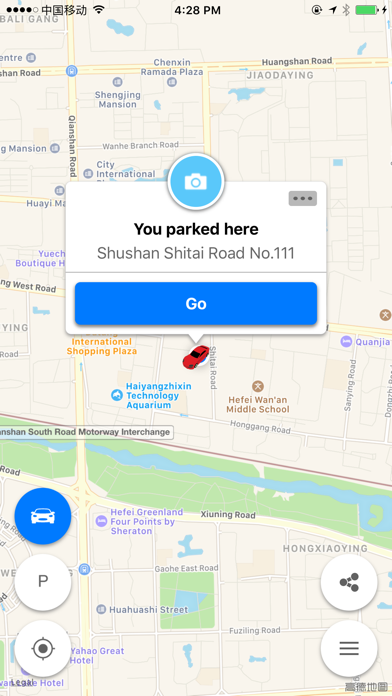ParkMark App iPhone screenshot