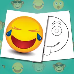 Emojis coloring book - Paint funny emoticons app icon
