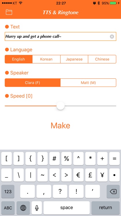 TTS & Ringtone - Text converts MP3 and M4R